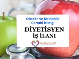 Obezite ve Metabolik Cerrahi Kliniği Diyetisyen İş İlanı