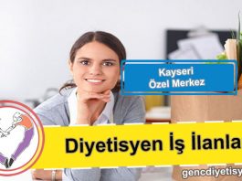 kayseri diyetisyen iş ilanları