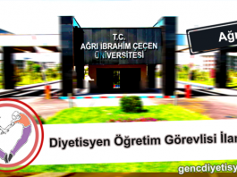 Öğretim Görevlisi ilanı (ağrı İbraim Çeçen Üniversitesi)