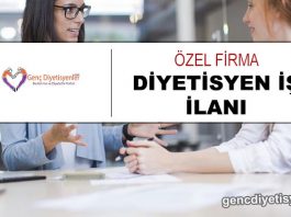 diyetisyen iş ilanı özel firma