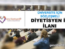 sözleşmeli diyetisyen iş ilanı