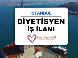 Diyetisyen İş İlanı istanbul