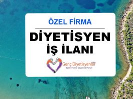 Diyetisyen İş İlanı Özel Firma