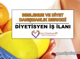 beslenme ve diyet merkezi iş ilanı