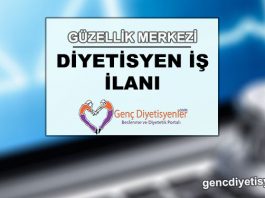 diyetisyen iş ilanı güzellik merkezi d