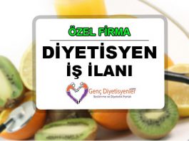 Özel Firma Diyetisyen İş İlanı