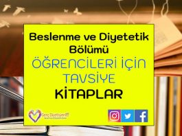 beslenme ve diyetetik bölümü öğrencileri için tavsiye kitaplar