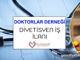 Doktorlar derneği diyetisyen iş ilanı