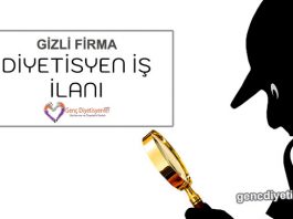 Gizli firma diyetisyen iş ilanı