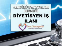 yeryüzü doktorları derneği DİYETİSYEN iş ilanı