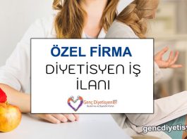 Özel Firma Diyetisyen ilanı