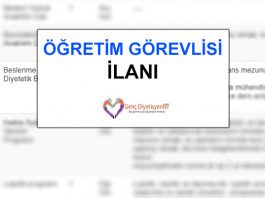 Öğretim Görevlisi İlanı dyt