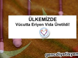 Vücutta eriyen vida üretildi