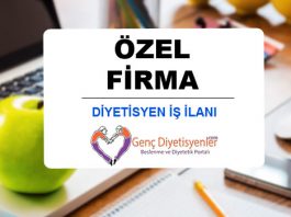 Özel Firma - Diyetisyen İş İlanı