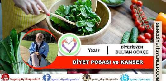 Diyetisyen Sultan GÖKÇE Diyet Posası ve Kanser