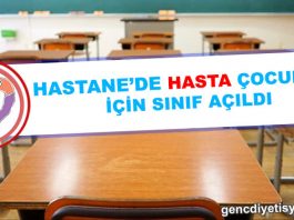 HASTANEDE HASTA ÇOCUKLAR İÇİN SINIF AÇILDI