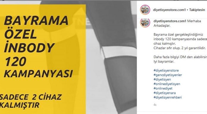 Kampanya: İnbody 120 analiz cihazı