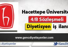 Hacettepe Üniversitesi diyetisyen ilanı
