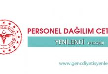 Yeni > Personel Dağılım Cetveli (PDC)
