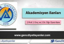 Akademik ilan – Avrasya Üniversitesi