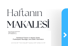 Herpes Zoster, Postherpetik Nöralji ve Zoster Aşısında Beslenme Faktörleri zona,